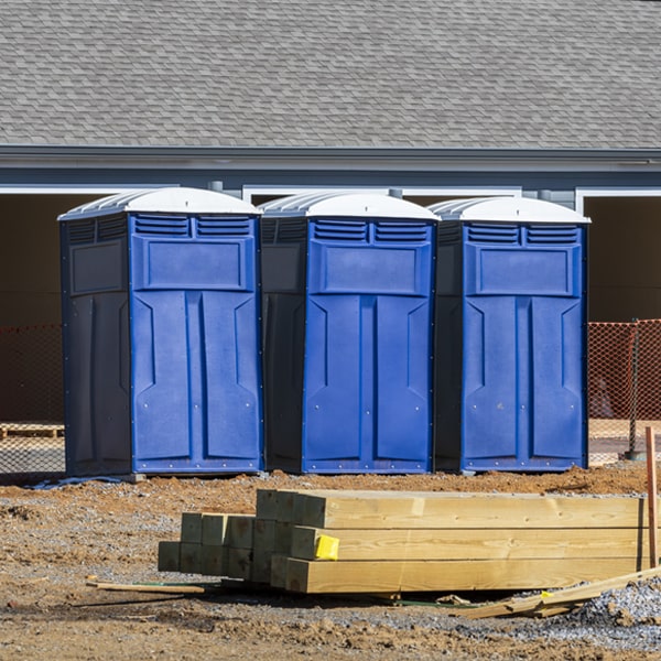 how do you dispose of waste after the porta potties have been emptied in Glenville